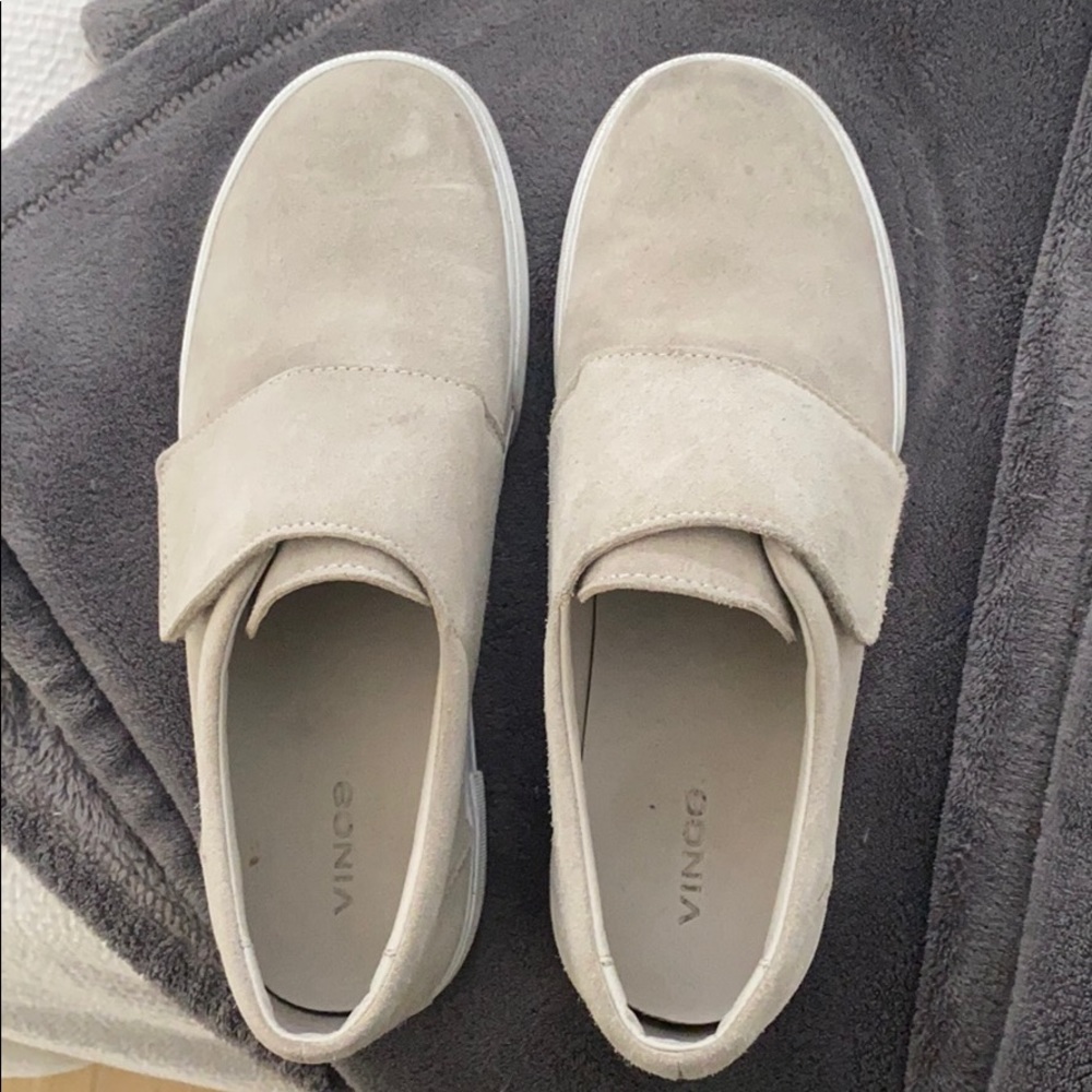 Vince Suede Slip On with Velcro